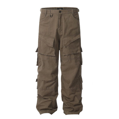 Hiking Style Cargo Pants Brown PinkLimes Trending Streetwear