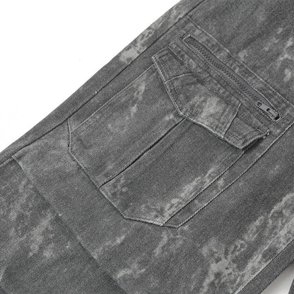 Tie-Dye Contrast Cargo Pants PinkLimes Trending Streetwear