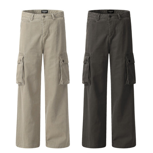 Retro Patch Pocket Workwear Pants PinkLimes Trending Streetwear