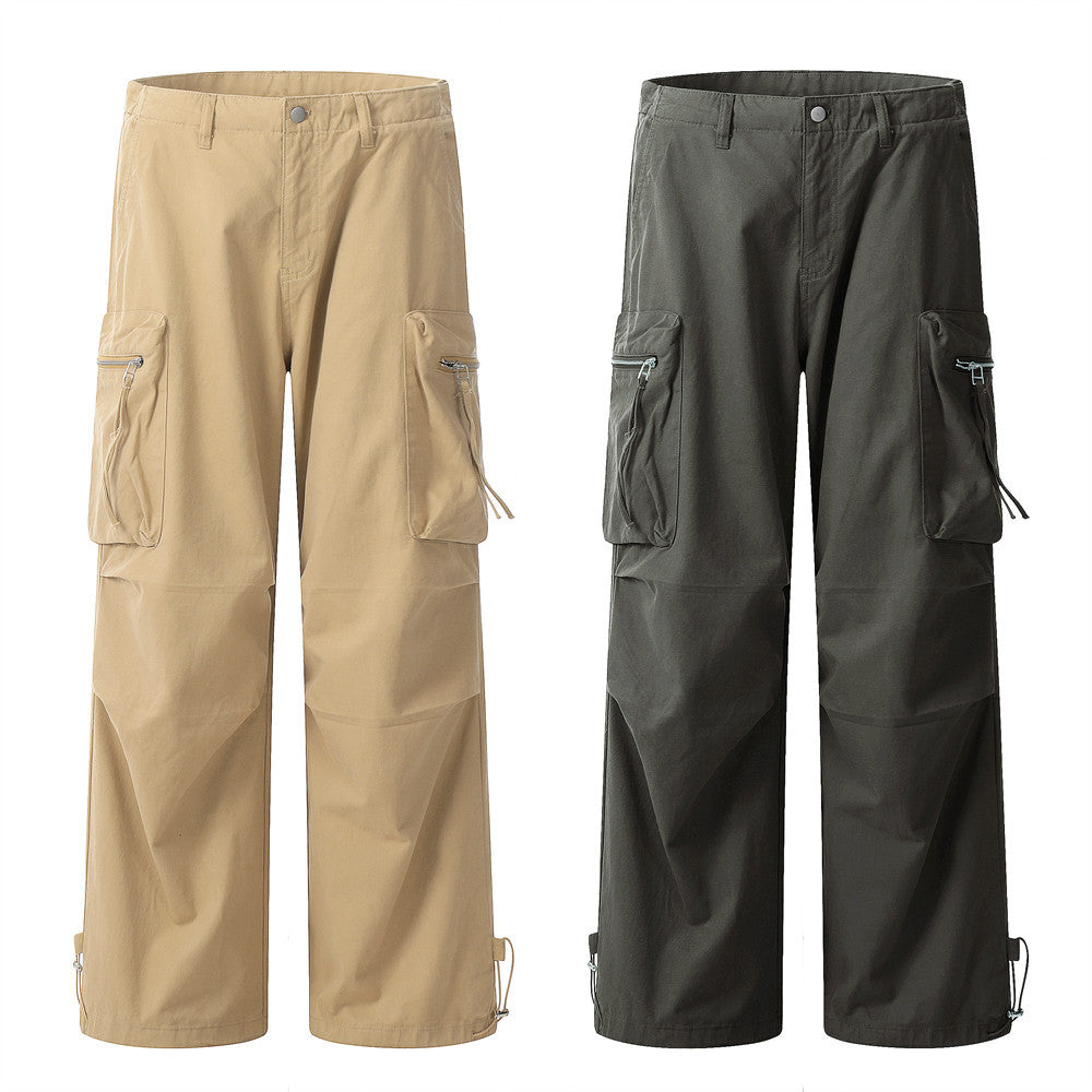 Zipper Pocket Paratrooper Cargo Pants PinkLimes Trending Streetwear