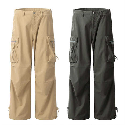 Zipper Pocket Paratrooper Cargo Pants PinkLimes Trending Streetwear