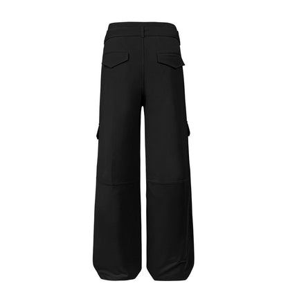 Belted Multi-Pocket Wide Leg Cargo Pants PinkLimes Trending Streetwear