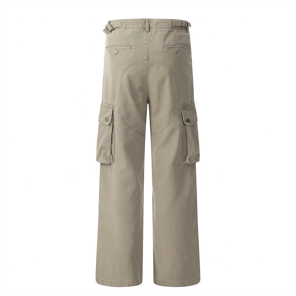 Retro Patch Pocket Workwear Pants PinkLimes Trending Streetwear