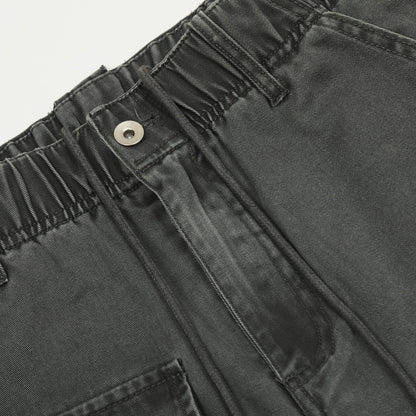 Washed Denim Pleated Cargo Pants PinkLimes Trending Streetwear
