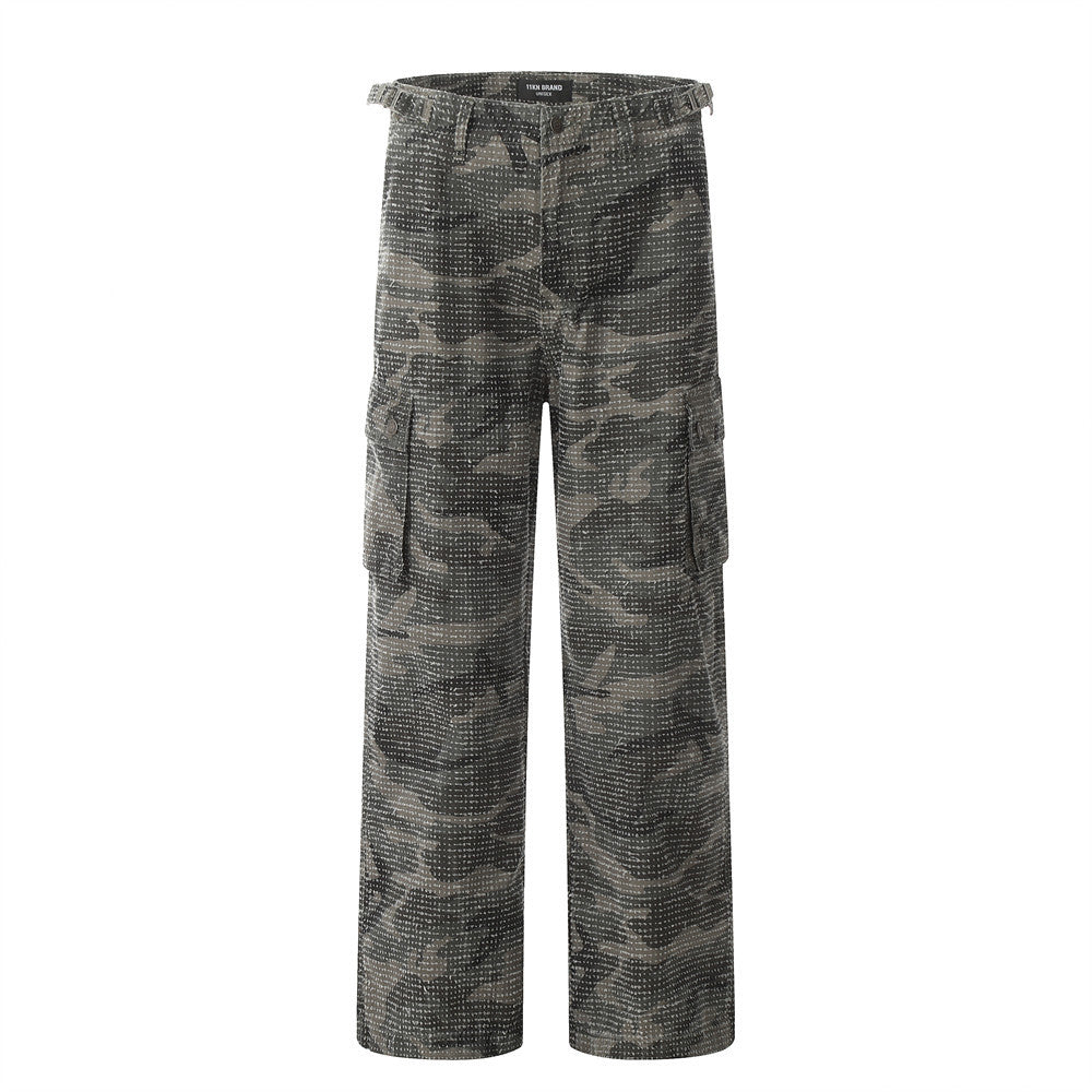 Scrub Tooling Camo Cargo Pants Camouflage PinkLimes Trending Streetwear