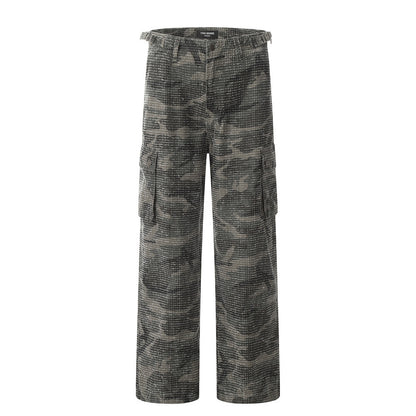 Scrub Tooling Camo Cargo Pants Camouflage PinkLimes Trending Streetwear