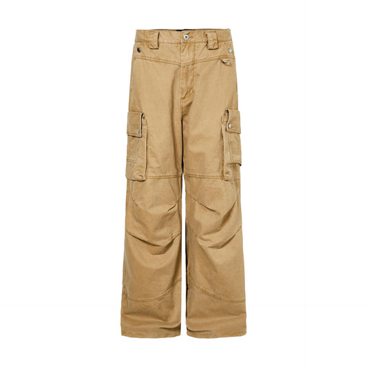 Washed Retro Crane Cargo Pants PinkLimes Trending Streetwear