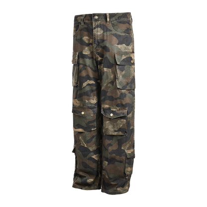 Multi Pocket Camo Cargo Pants PinkLimes Trending Streetwear