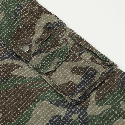 Hole Scrub Camo Paratrooper Pants PinkLimes Trending Streetwear