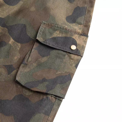 Multi Pocket Camo Cargo Pants PinkLimes Trending Streetwear