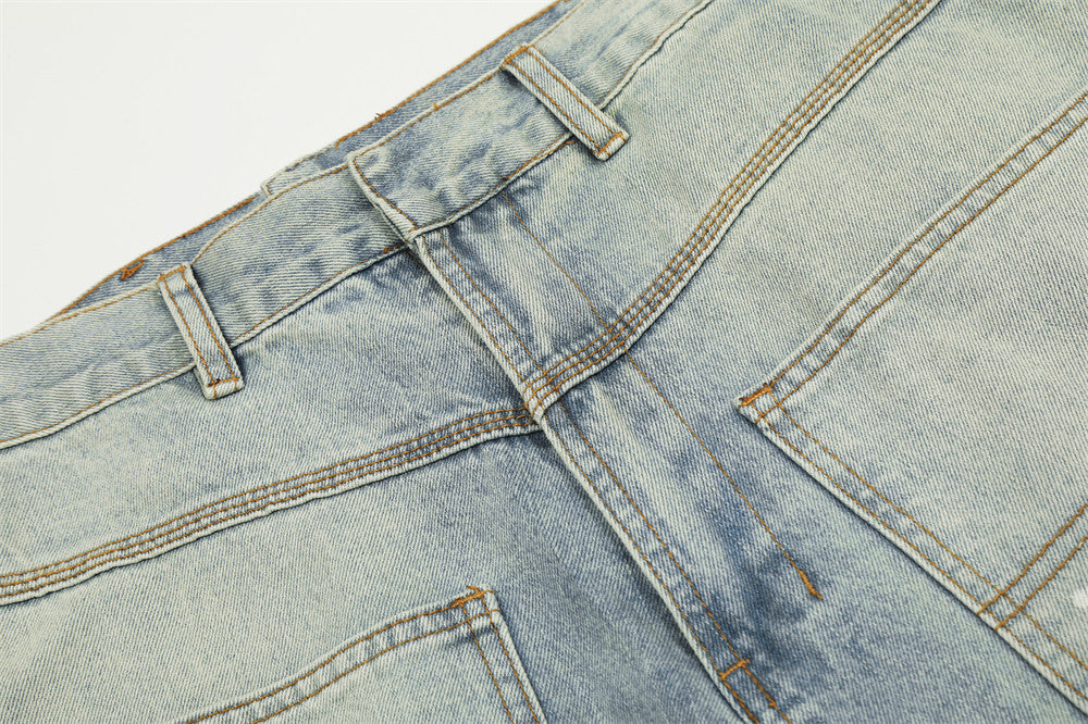 Distressed Reverse Paint Splash Jeans PinkLimes Trending Streetwear