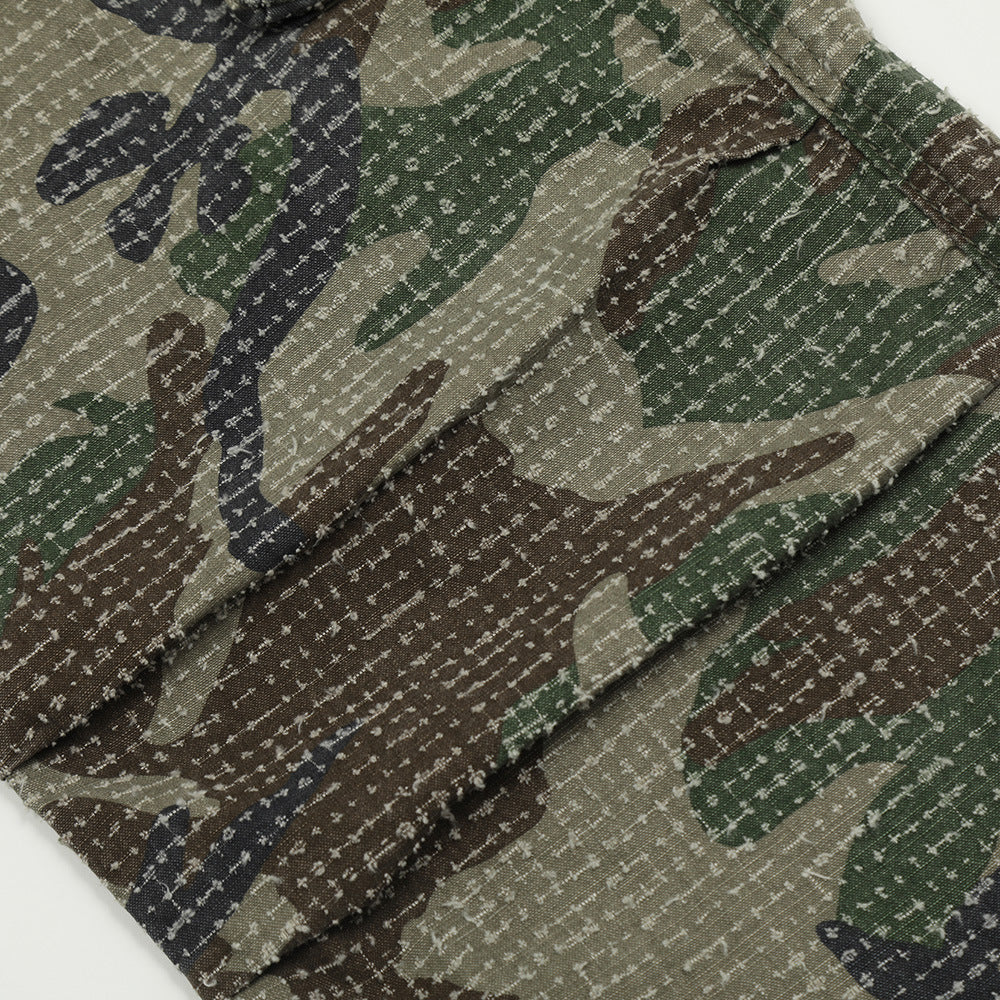 Hole Scrub Camo Paratrooper Pants PinkLimes Trending Streetwear
