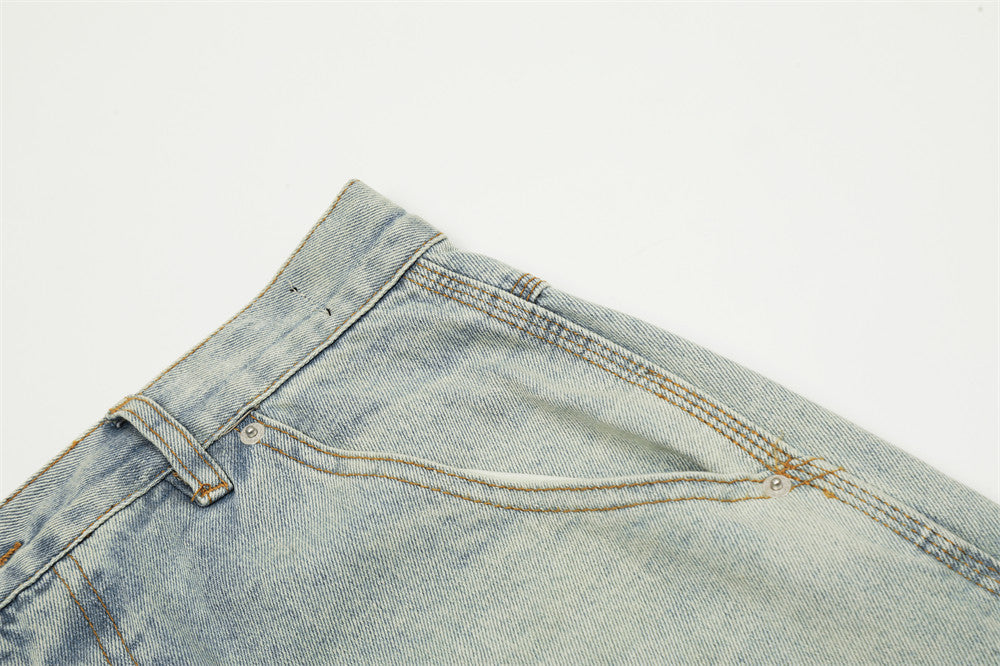 Distressed Reverse Paint Splash Jeans PinkLimes Trending Streetwear