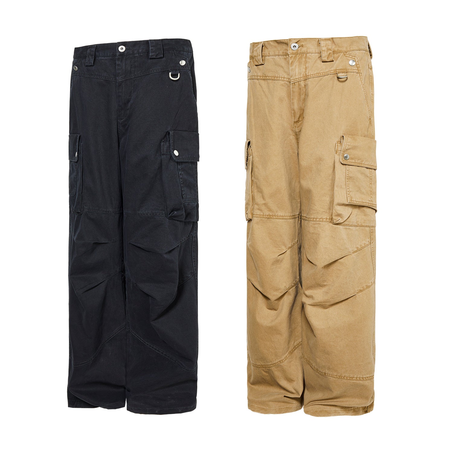 Washed Retro Crane Cargo Pants PinkLimes Trending Streetwear