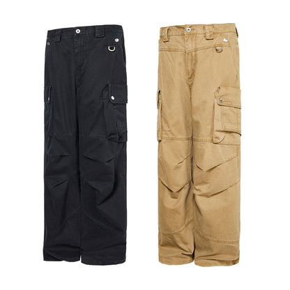 Washed Retro Crane Cargo Pants PinkLimes Trending Streetwear