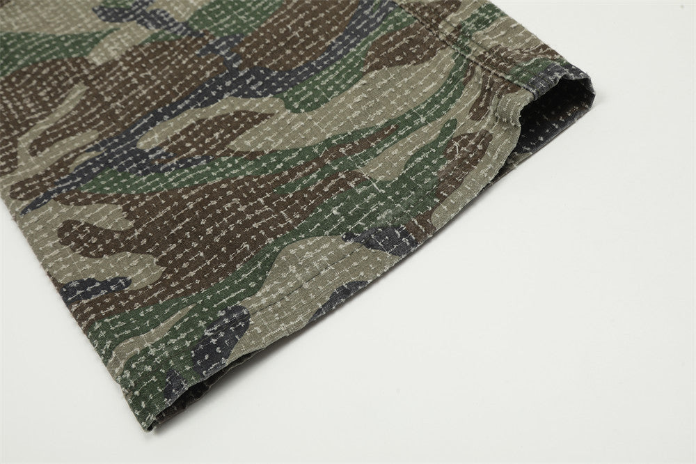 Hole Scrub Camo Paratrooper Pants PinkLimes Trending Streetwear