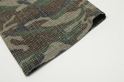 Hole Scrub Camo Paratrooper Pants PinkLimes Trending Streetwear
