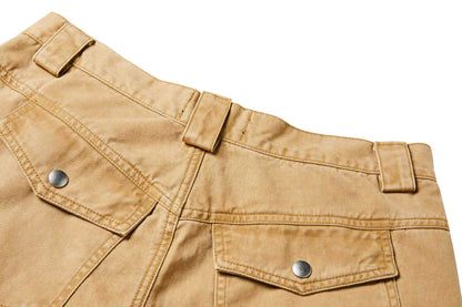 Washed Retro Crane Cargo Pants PinkLimes Trending Streetwear