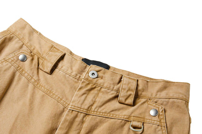 Washed Retro Crane Cargo Pants PinkLimes Trending Streetwear