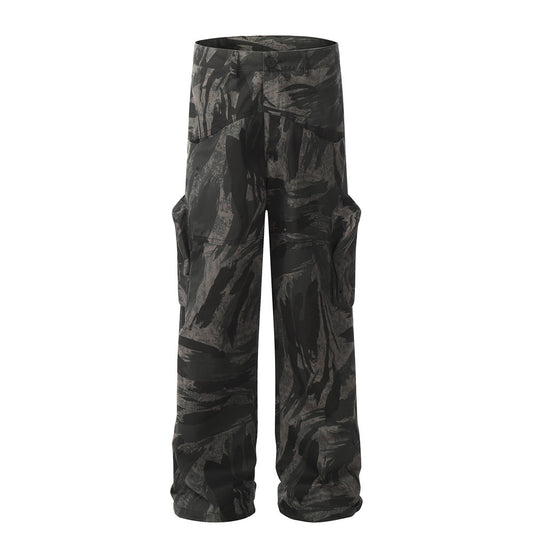 Digital Camo Splash Ink Cargo Pants PinkLimes Trending Streetwear