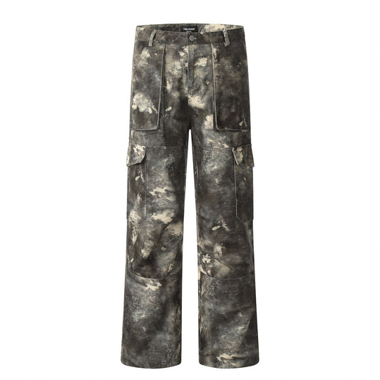 Tie-Dye Camouflage Cargo Pants Camouflage PinkLimes Trending Streetwear