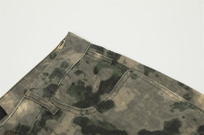 Tie-Dye Camo Tactical Cargo Pants PinkLimes Trending Streetwear