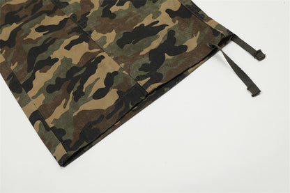 Camouflage Multi-Pocket Cargo Pants PinkLimes Trending Streetwear