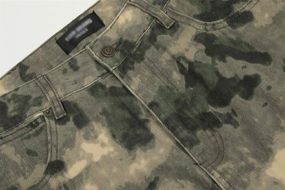 Tie-Dye Camo Tactical Cargo Pants PinkLimes Trending Streetwear