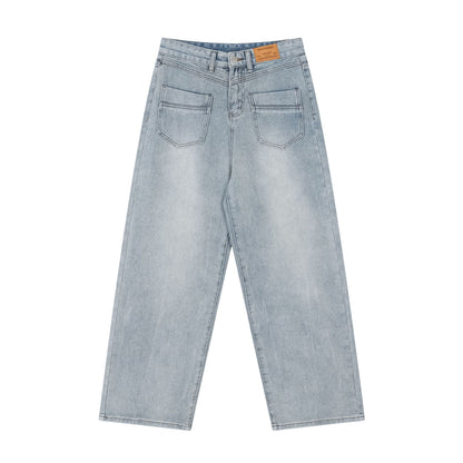 Backwards Vintage Washed Jeans PinkLimes Trending Streetwear