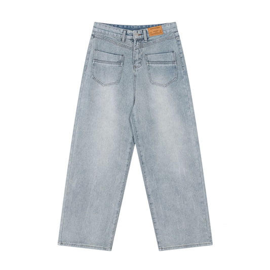 Backwards Vintage Washed Jeans PinkLimes Trending Streetwear