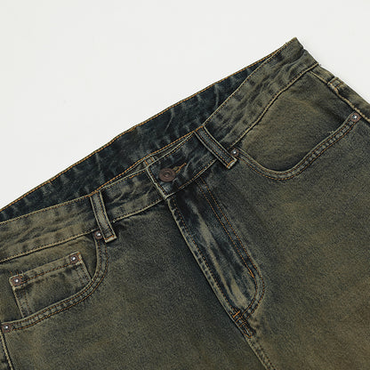 Auburn Straight-Leg Distressed Jeans PinkLimes Trending Streetwear