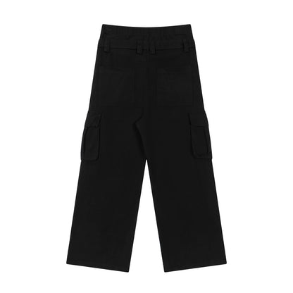 Double Waist Camouflage Cargo Pants Black PinkLimes Trending Streetwear