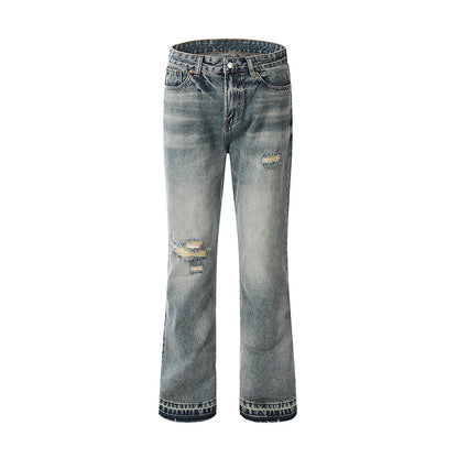 Distressed Ripped Streetwear Jeans Blue PinkLimes Trending Streetwear
