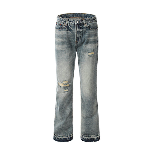 Distressed Ripped Streetwear Jeans Blue PinkLimes Trending Streetwear