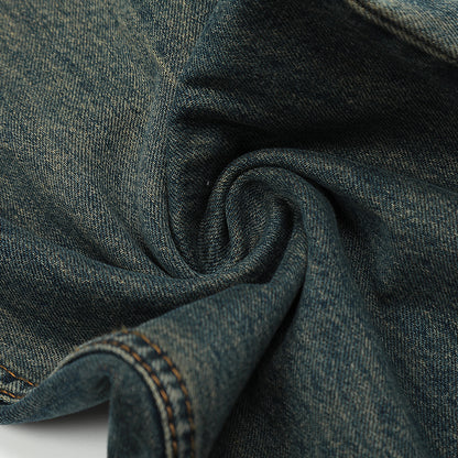 Dark Grey Straight-Leg Loose Jeans PinkLimes Trending Streetwear