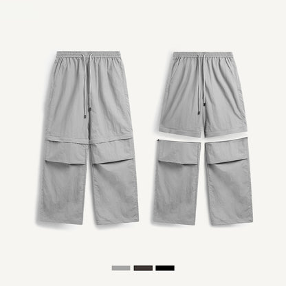 Waterproof Disassembly Wide-Leg Cargo Pants PinkLimes Trending Streetwear