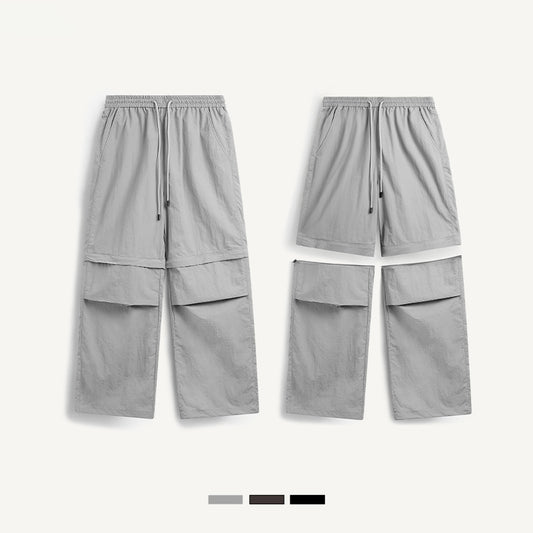Waterproof Disassembly Wide-Leg Cargo Pants PinkLimes Trending Streetwear