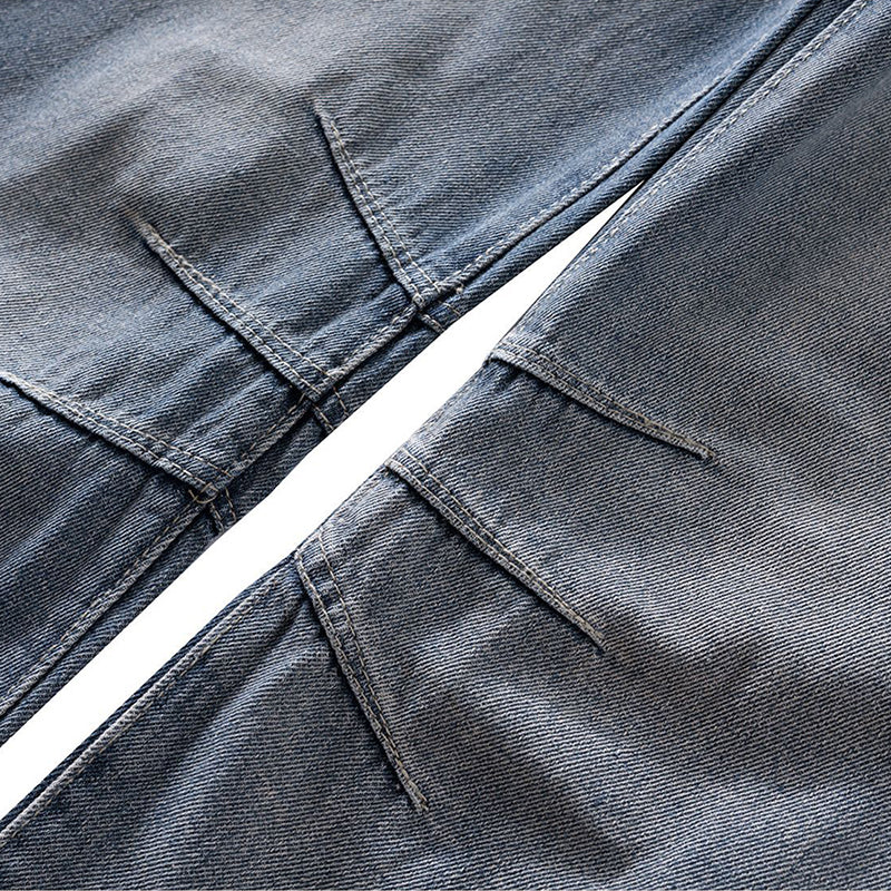 Washed Knee-Cut Jeans PinkLimes Trending Streetwear