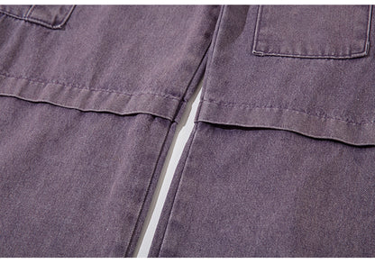 Basic Girl Flared Purple Jeans PinkLimes Trending Streetwear