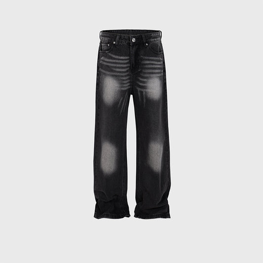 Unisex Laser Textured Slim Street Jeans PinkLimes Trending Streetwear
