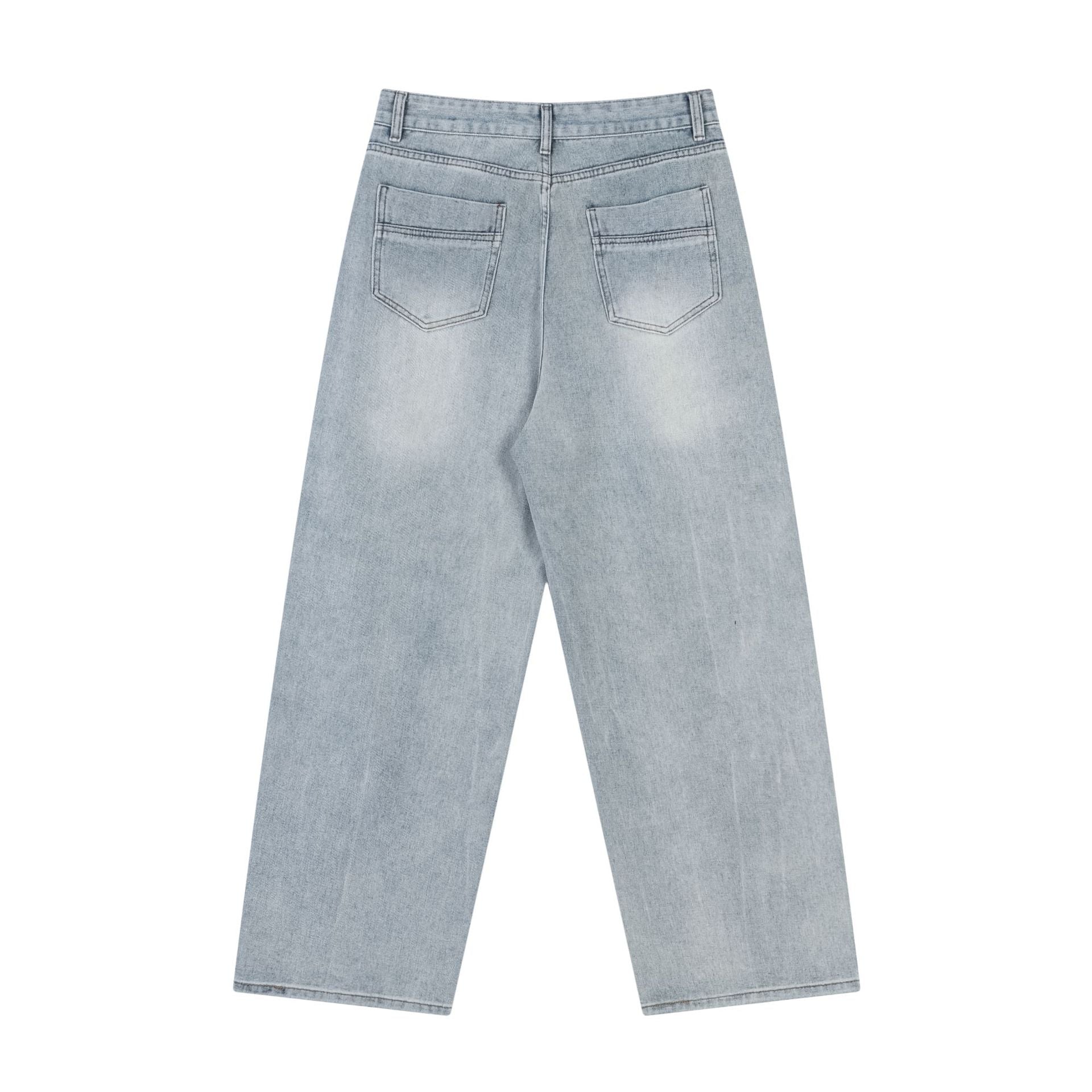 Backwards Vintage Washed Jeans PinkLimes Trending Streetwear