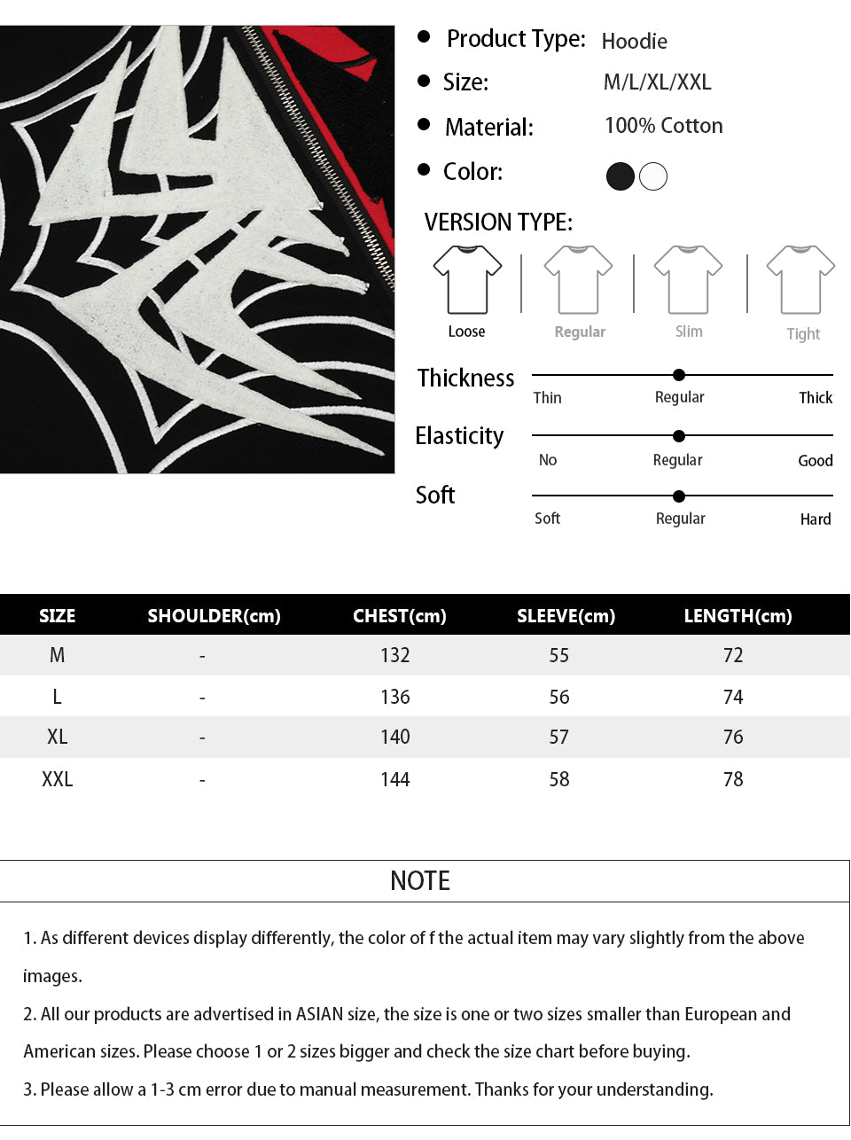 Spider Zip-Up Hoodie Shirts & Tops PinkLimes Trending Streetwear