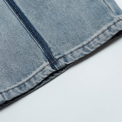 Striped Stitch Loose Streetwear Jeans PinkLimes Trending Streetwear
