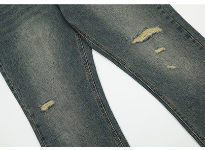 Ripped Blue Denim Jeans PinkLimes Trending Streetwear