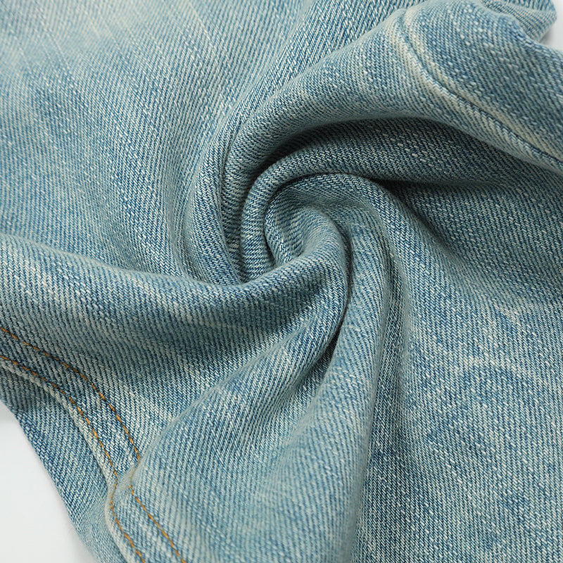 Ripped Blue Denim Streetwear Jeans PinkLimes Trending Streetwear