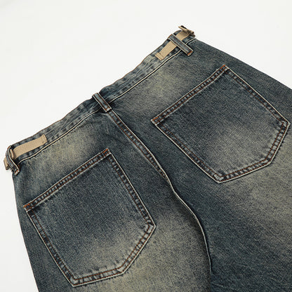 Baggy Distressed Denim Jeans PinkLimes Trending Streetwear