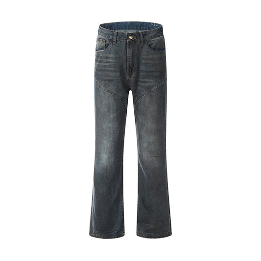High Waist Distressed Flared Jeans Gray PinkLimes Trending Streetwear