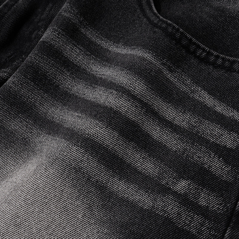 Unisex Laser Textured Slim Street Jeans PinkLimes Trending Streetwear