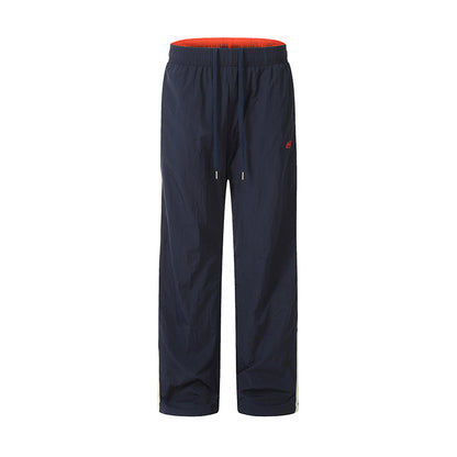 Contrast Side Stripe Track Cargo Pants Navy Blue PinkLimes Trending Streetwear