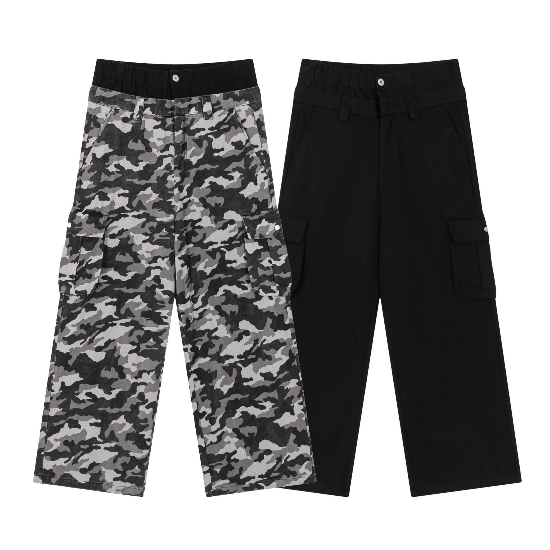 Double Waist Camouflage Cargo Pants PinkLimes Trending Streetwear